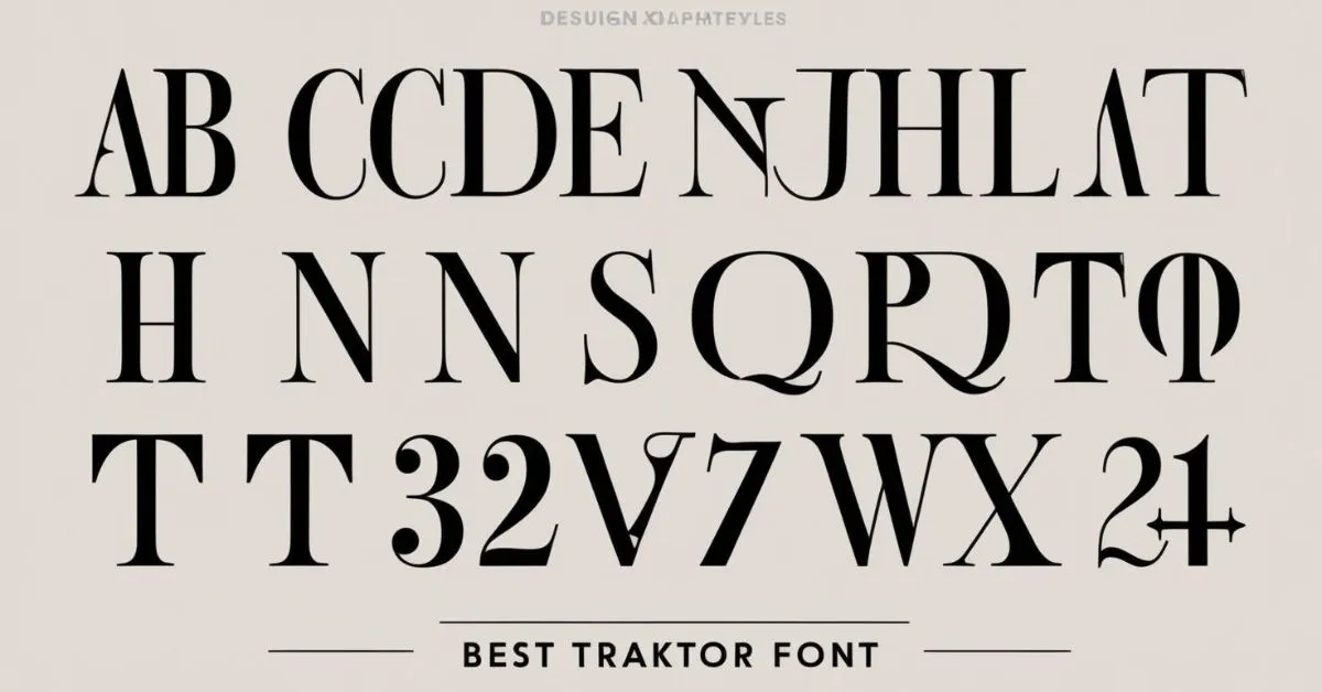 Best Traktor Font to Capture All Characters